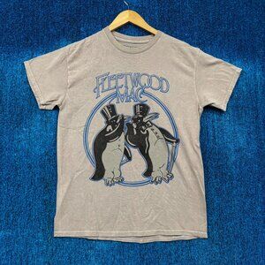 Fleetwood Mac Rumours Album Fancy Penguins Rock Band Tee M